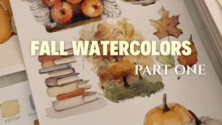 painting fall things with watercolor | Part One