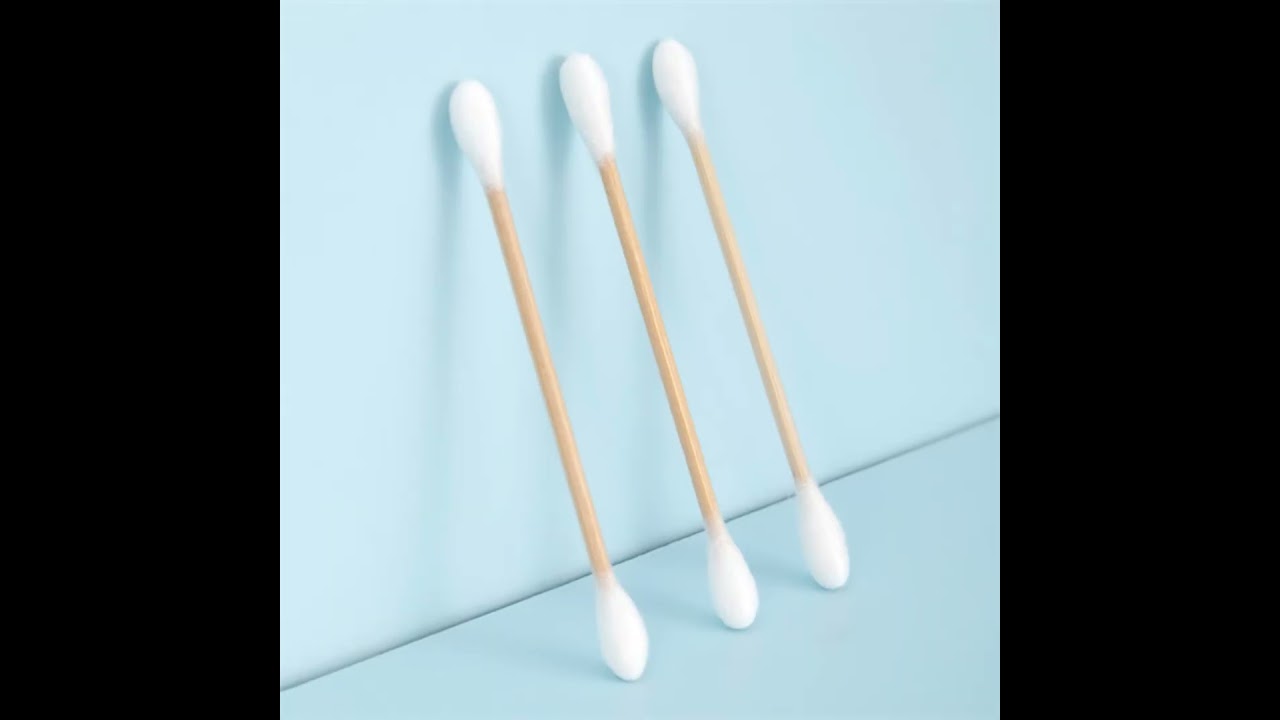 Eco-Friendly Elegance: 200-Pack Bamboo Stick Cotton Swabs for Cleanliness!