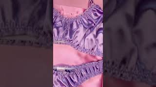 Ou Lilac tatum satin lingerie set #shorts #smallbusiness #lingerie