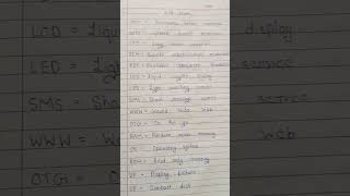 All full form of computer