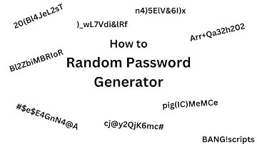 Password Generator Tutorial