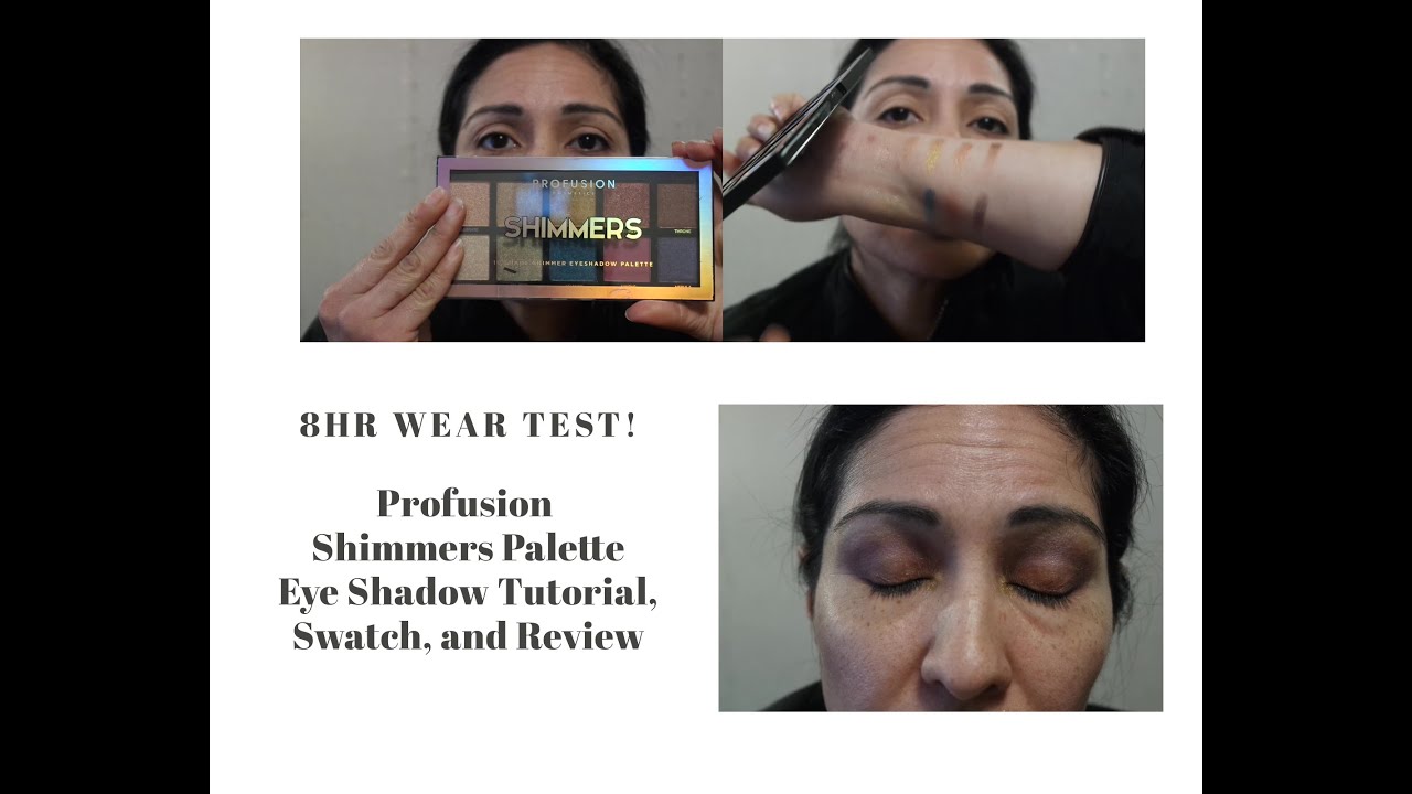Profusion The Shimmers Palette Eye Tutorial, Swatch, and Wear Test Review