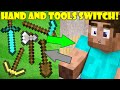 If Your Hand and Tools Switched Places - Minecraft