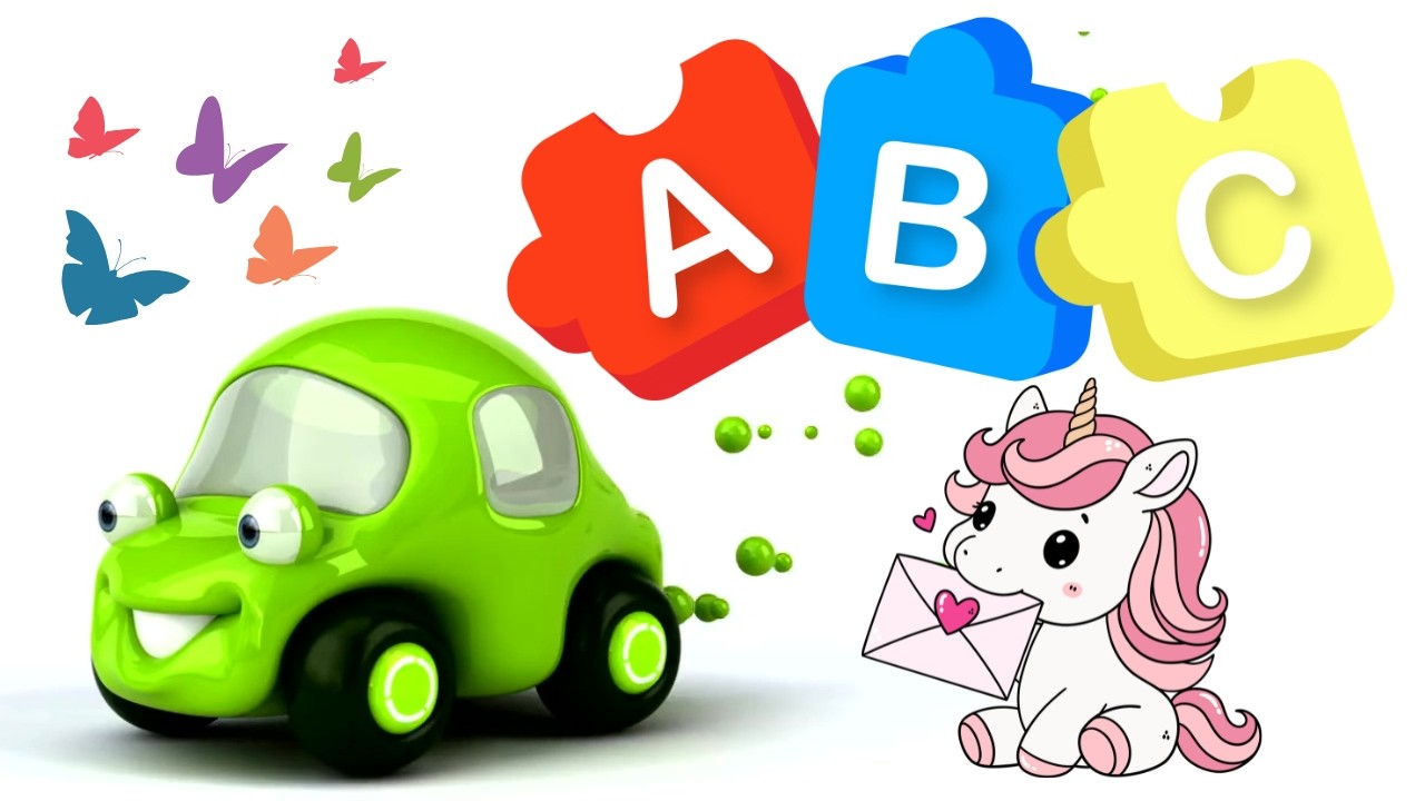 ABCD Song for Preschool Kids 🎶  Learn Alphabet with Unicorns 🦄✨  Fun Phonics & Colourful Cartoons!