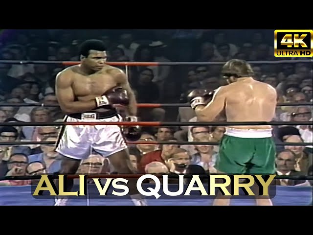 Muhammad Ali vs Jerry Quarry | KNOCKOUT Legendary Fight | 4K Ultra HD class=