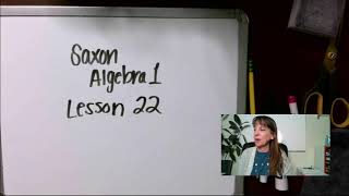 22 Saxon Algebra 1, Lesson 022, Conditional Equations