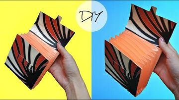 How to make a paper wallet with 7 pockets (EASY WAY) | Origami wallet | Easy paper craft