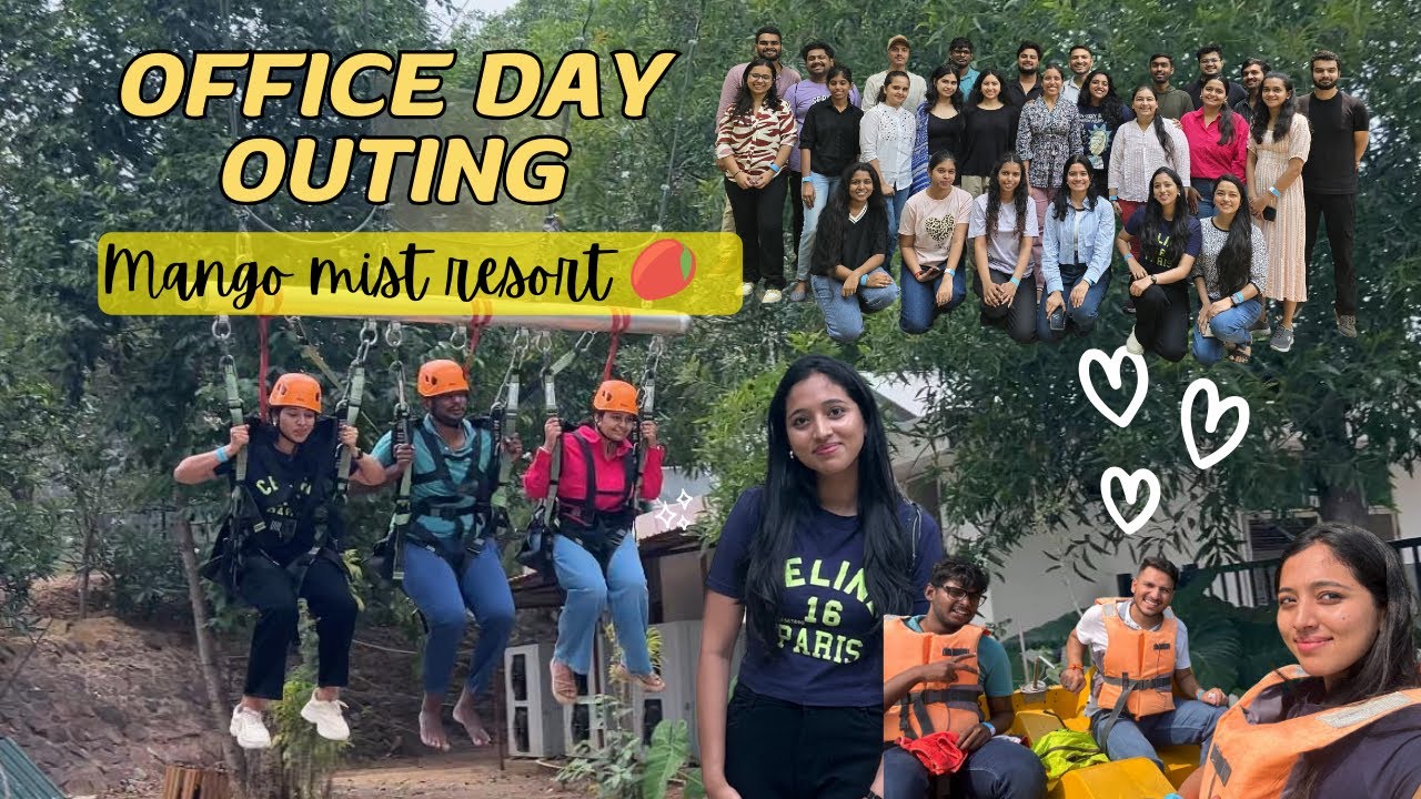 Office Day outing | Mango mist resort 🥭 | Finstarters | Games food fun 🤩