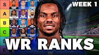 Top 40 Wide Receiver Rankings & Tiers - Week 1 Fantasy Football