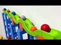 Marble Run ASMR☆Play on 4 different TrixTrack courses!