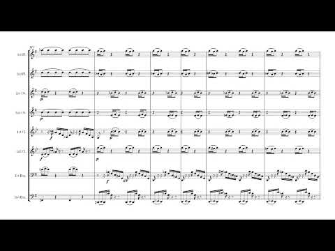 【木管八重奏】J.S.バッハ/ブランデンブルグ協奏曲第3番 (スコア・パート譜) - J. S. バッハ