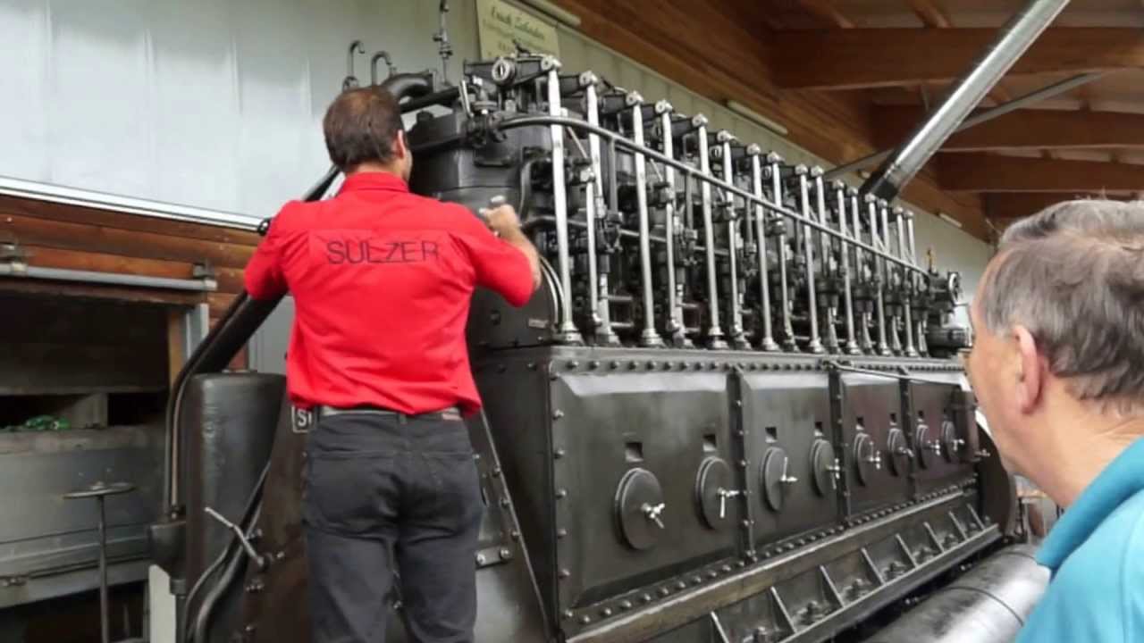 Sulzer Motor Stationär 1929