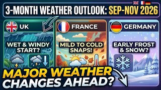UK, France & Germany 3-Month Weather Outlook: September–November 2026 | Major Weather Changes Ahead?