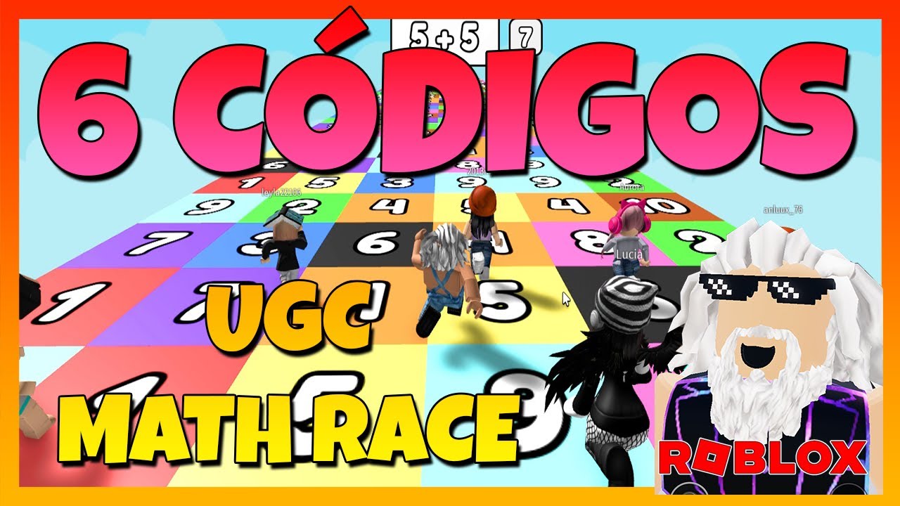✅CÓDIGO NUEVO✅6 CÓDIGOS de ⚠️UGC MATH RACE ⚠️ Roblox 2024 ⚠️ EMiLiOR