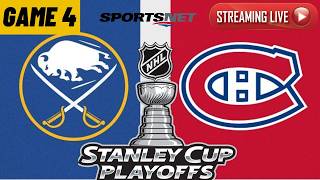 Buffalo Sabres vs Montreal Canadiens Game 4 LIVE STREAM | 2026 NHL Stanley Cup Playoffs Coverage