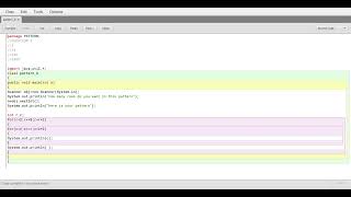 Blue Java : pattern program part 8