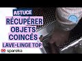 Récupérer un objet coincé dans une machine à laver : Astuce !