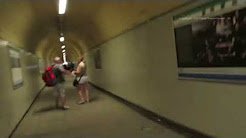 Walk round Manarola Railway Station and Connecting Tunnel in Cinque Terre Italy