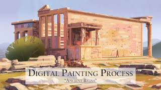 "Ancient Ruins" Painting Timelapse