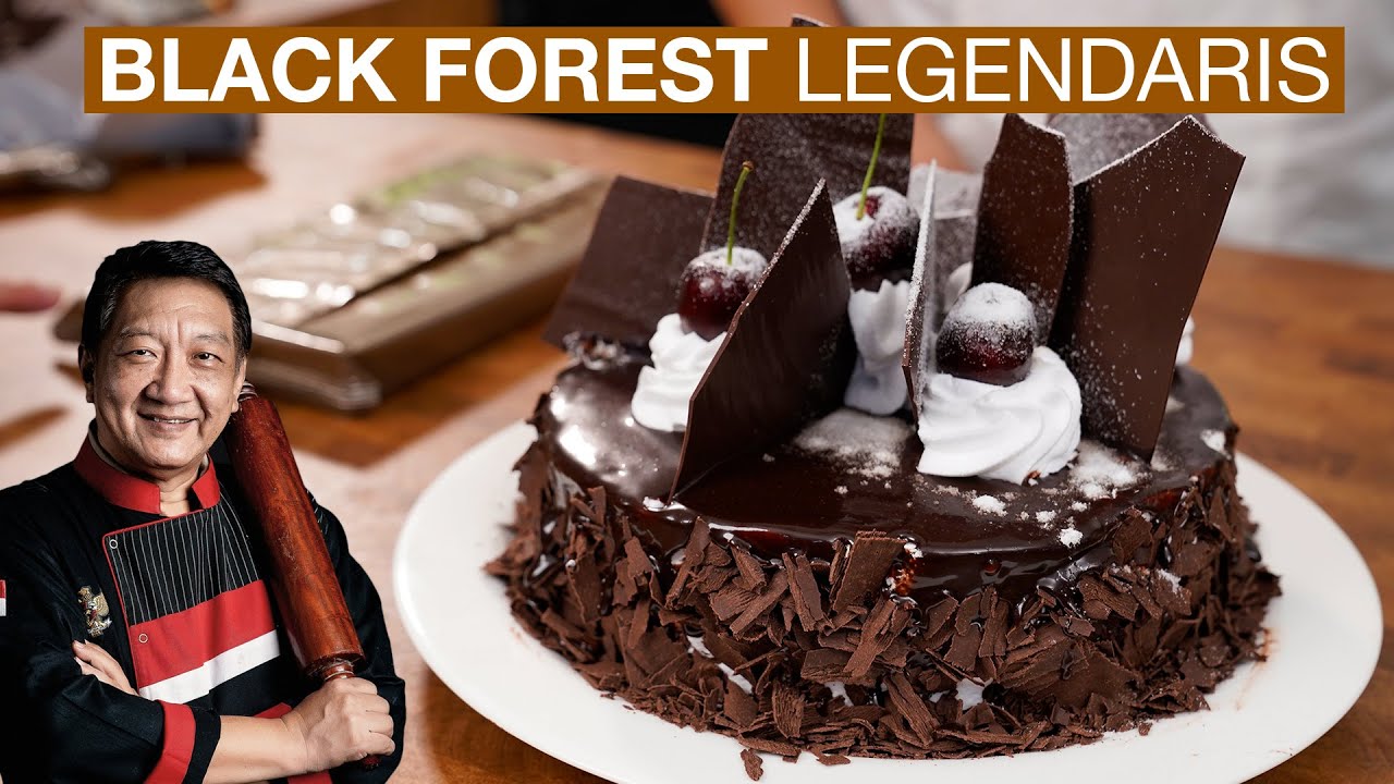 (BLACK FOREST) Cara menghias black forest full coklat | cakes decorating,