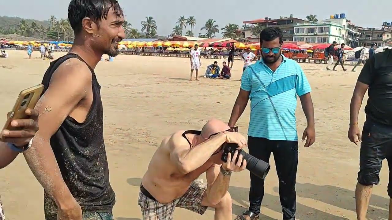 2025 December 31st baga beach  in Goa celebrating