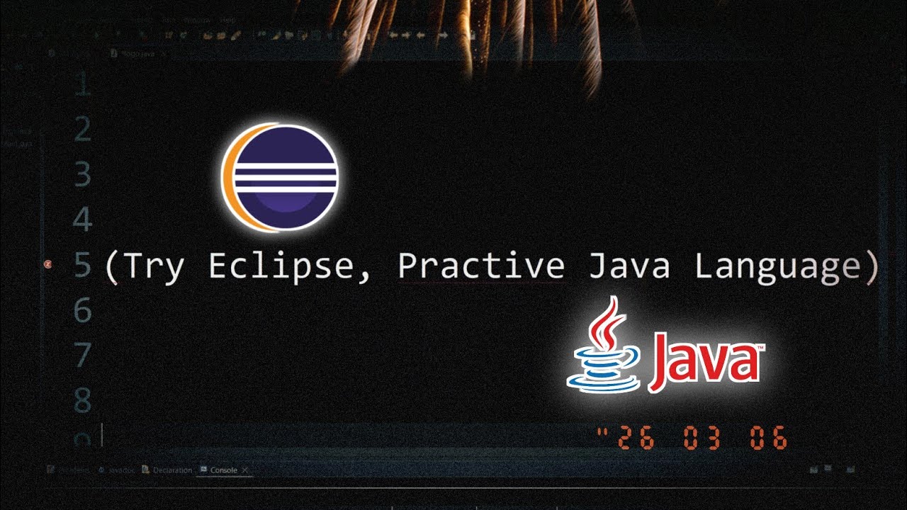 My First Practice Java Coding with Eclipse! (Beginner) - YouTube