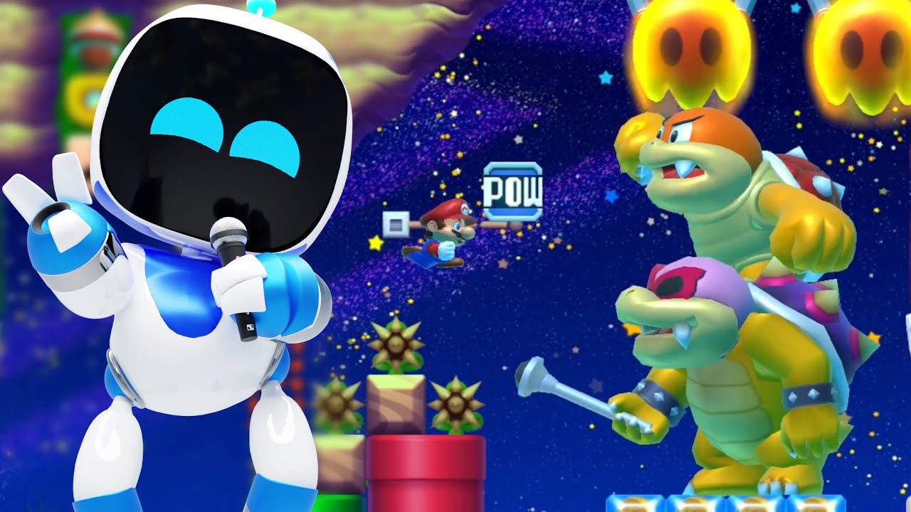Super Mario Maker 2 🔧 Astro Bot - Crash Site 🔧 DTSpies - YouTube