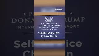 NEW: Signs outside Palm Beach International Airport show rebranding to Donald J Trump International