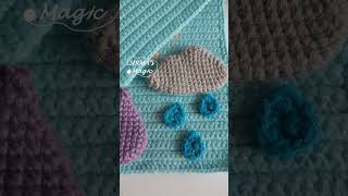 Bringing 2D cloud to life, an element from my new design!#crochet #CrochetProcess #amigurumi #WIP
