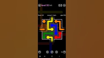 How To Solve Flow Free 2 Warps Sampler Level 55 5x5 Board Easy Walk Through Solution Walkthrough