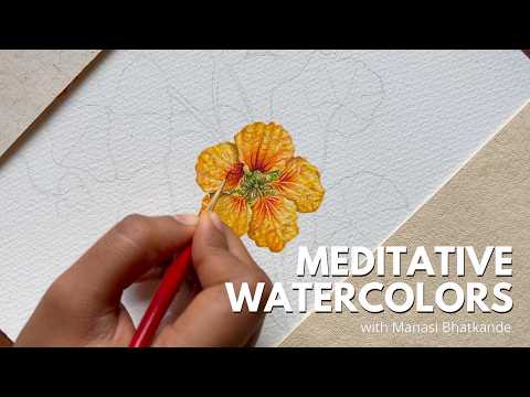 Meditative Watercolor Flowers | Relax and Paint