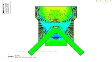Simulation of Ultrasonic Curved Array using Abaqus