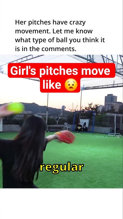 This Girl's Pitches have some Nasty Move #baseball - YouTube