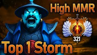Storm Spirit 7.41b – INSANE High MMR Gameplay (Rank 321)