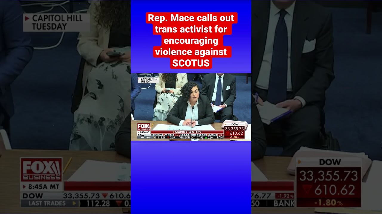 Rep. Nancy Mace confronts trans activist over extreme tweets #shorts