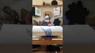 Nature Art - Cedar Stump Tree Ring - Printing Process