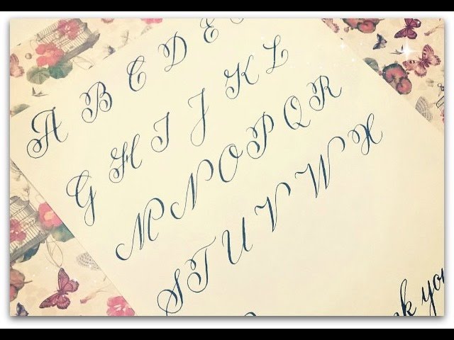 Calligraphy Beginner Alphabet