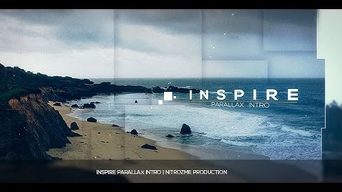 Inspire Parallax Intro | After Effects Template | Video Displays