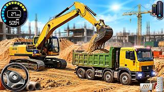 Real Construction Excavator Driving 3D - New Road Builder Game | Android Gameplay screenshot 2