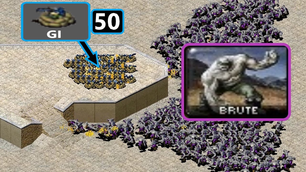 Gi's vs Brutes - Survival - Red Alert 2 - YouTube