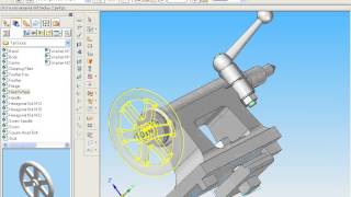 Tail Stock Assembly-Solid Edge Software