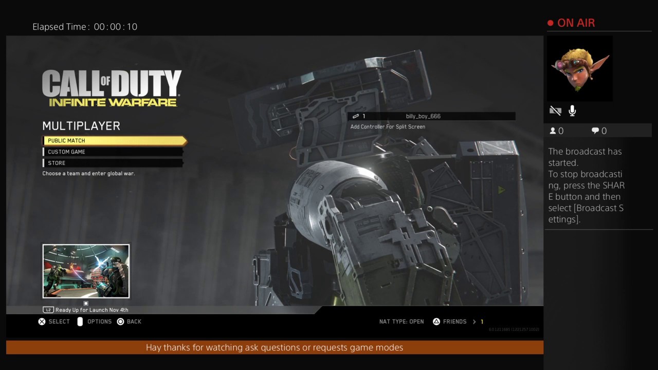 Call of Duty Infinite Warfare Multiplayer Splitscreen 