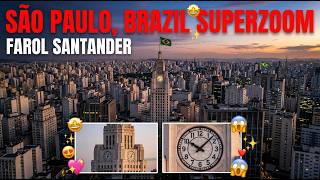 👀LOOK!📸 Farol Santander SUPERZOOM São Paulo Brazil Banespão Edifício Altino Arantes Banespa Building