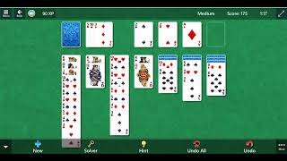 Microsoft Solitaire, Medium, Bouncy Card Ending, July 25, 2026 screenshot 3