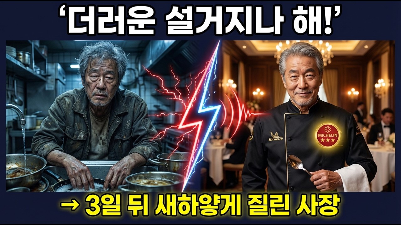 더러운 설거지나 해! 소리친 사장이 명함 보고 새하얗게 질린 이유  미슐랭 3스타 셰프의 복수