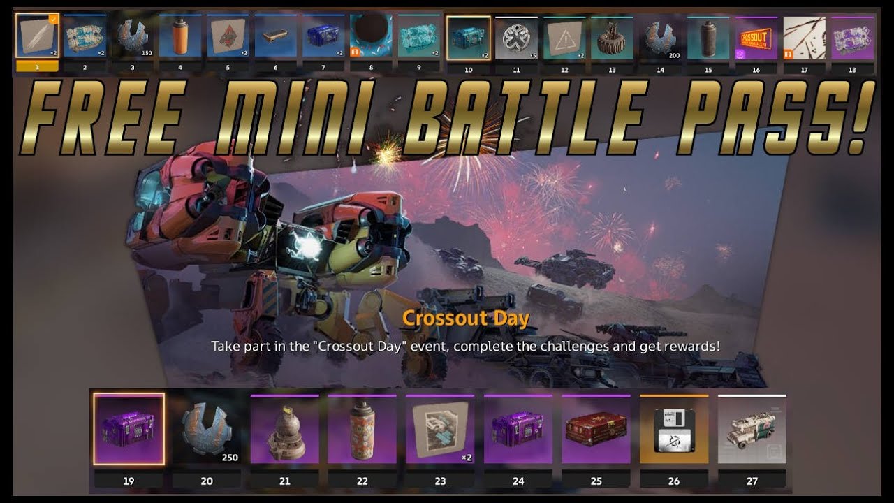 New FREE mini battle pass | Crossout - YouTube