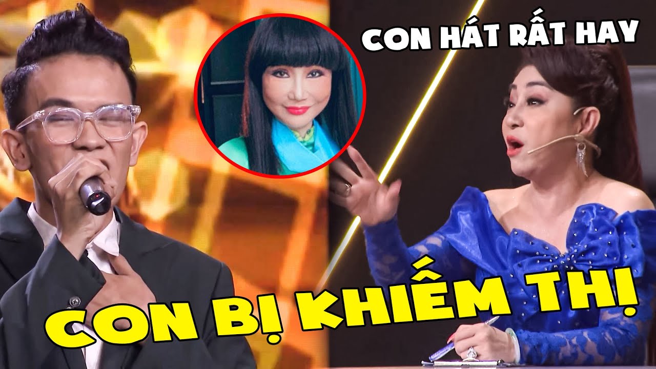 Chàng Trai Khiếm Thị MÊ CỐ NSƯT THANH KIM HUỆ từ bé... - youtube