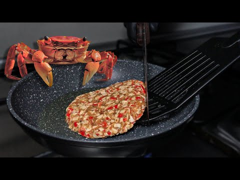 Я раскрыл секретный рецепт и приготовил настоящий Крабсбургер / Еда из мультика Губка Боб