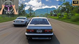 470HP Toyota AE86 VS Retro Classic Cars| Forza Horizon 5 Steering Wheel screenshot 1