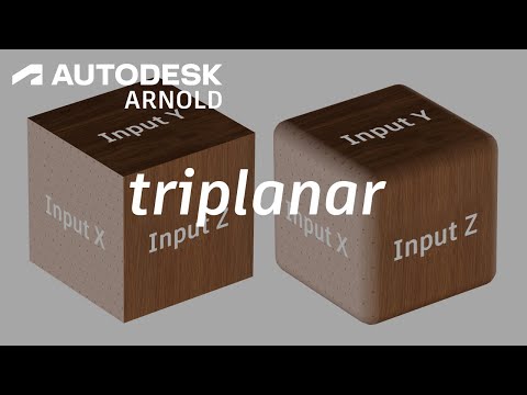 Arnold tutorial - How to use the triplanar shader in Arnold